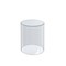 Clear Acrylic Cylinder, Plastic Round Container and Riser, 4"W x 8"H